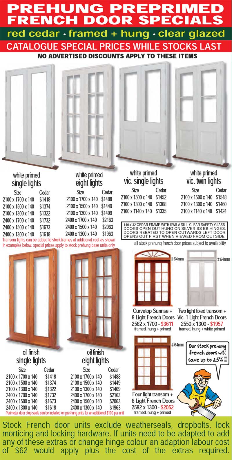 French doors on sale